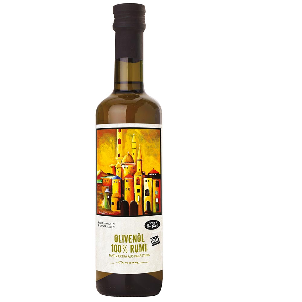 Extra Native Olivenöl 100% Rumi aus Palästina - Canaan Weltpartner